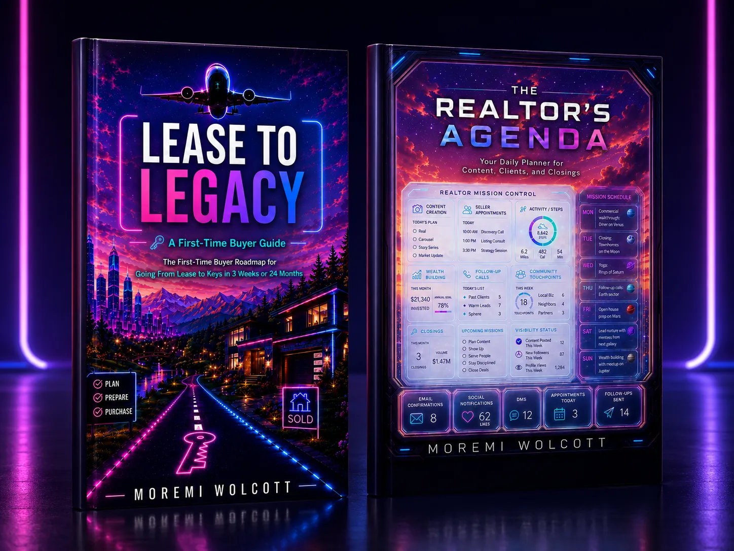 Lease to Legacy and The Realtor's Agenda approved book covers